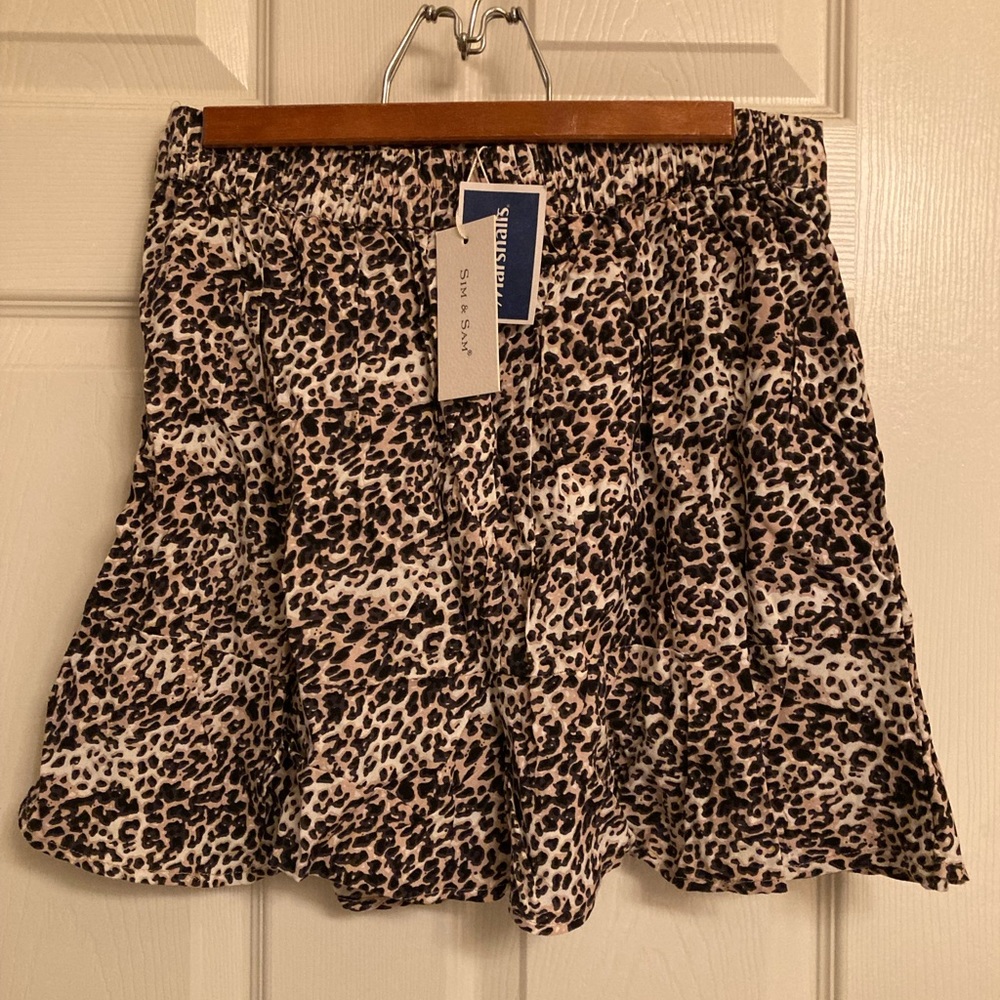 Sim & Sam leopard skirt size L - Picture 2 of 3